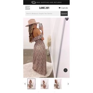 Lane 201 Off The Shoulder Maxi Dress